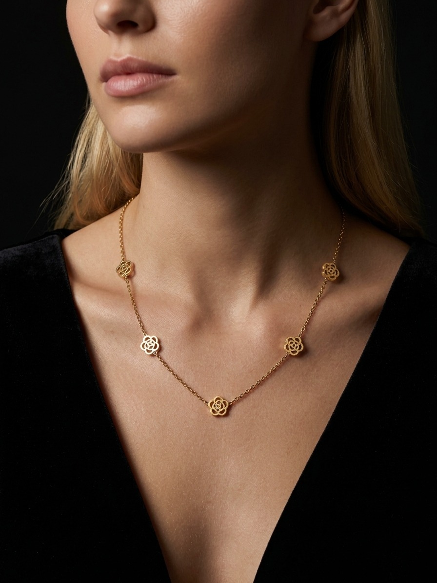 Flower Station Necklace