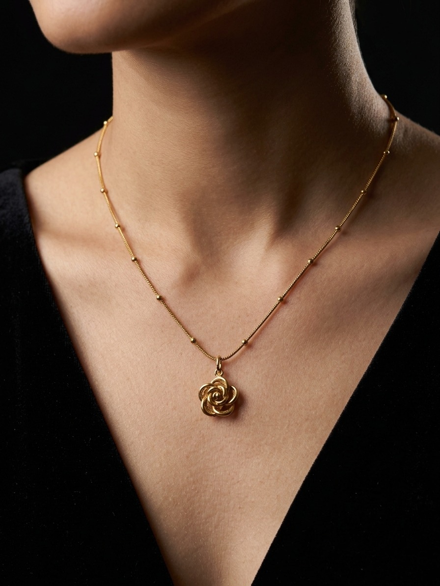 Rose flower Necklace