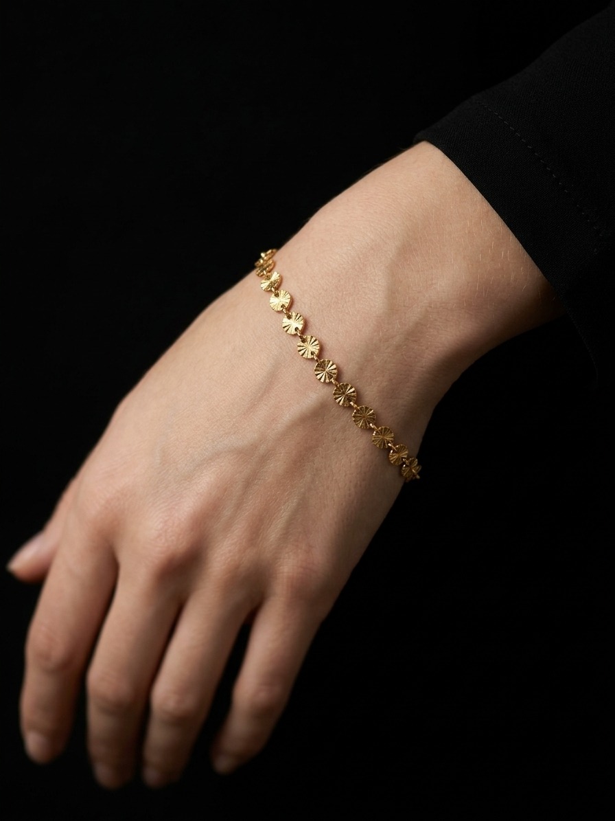 Gold Plated Coin bracelet